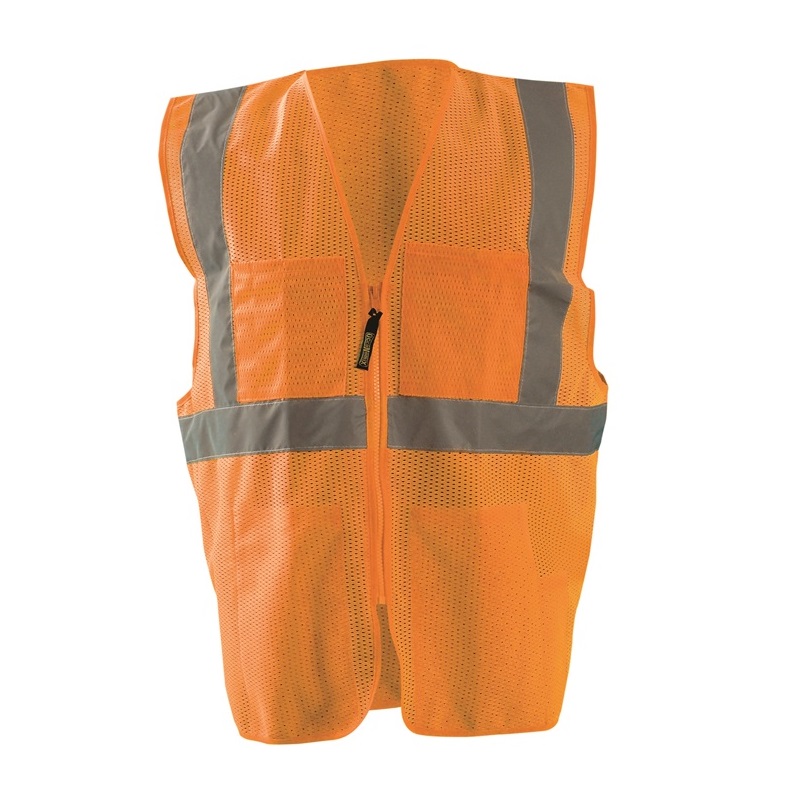 High Visibility Classic Mesh Surveyor Safety Vest Orange
